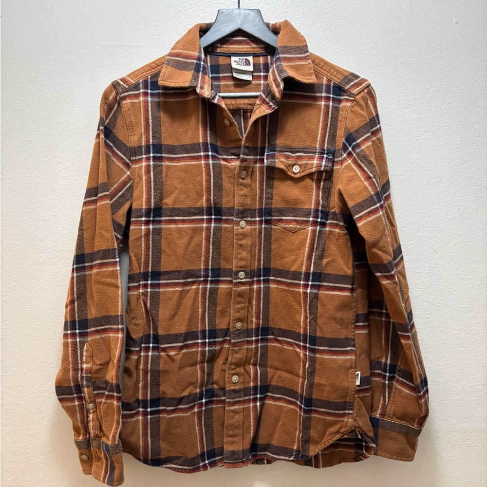 The North Face Men's Brown Plaid Shirt